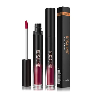 Rosalind wholesale 5ml 10 colors labial glair lipgloss waterproof makeup cosmetic lipgloss matte lip gloss