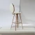 rose gold stainless steel white PU high bar chairs