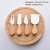 Import RUITAINew cheese gadgets rubber wooden handle 4pcs cheese knife board set from China
