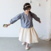 Sale boutique baby girl skirts from China,Novelty A-line skirt in high quality linen cotton girl skirts