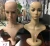 Import sales promotion female plastic mannequin head makue up from China