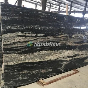 Samistone Black Stone Natural Starry Night Granite Stone Slab
