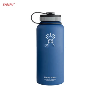 San Fu Customized Powder Coating Color Wide Mouth Double Walled Vacuum Flask Insulated Stainless Steel Water Bottle