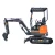 Import SD18U China Shanding Tracked mini excavator for road construction equipment With rubber track 1800kg from China
