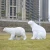 Import SE7ART Customized Simulation Garden Decoration Life Size Animal Fiberglass Polar Bear Sculpture from China