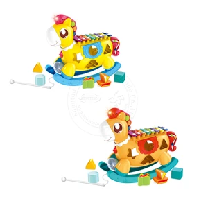 Sea&amp;Sun 3 in 1 toys puzzle blocks light musical instrument baby xylophone for toddler