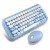 Import SeenDa 2.4G Wireless Keyboard Set Mixed Candy Color Round Keycap Keyboard and Mouse Comb for Laptop Notebook PC Girls Gift from China