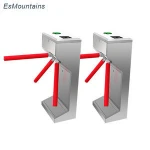 Semi-automatic vertical tripod turnstile gate with rfid access control system