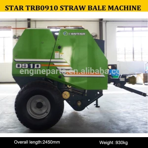 Shanghai star TRB0910 round hay baler for sale/silage baler machine