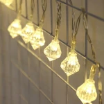SHENPU Solar Powered Decoration Christmas Lights 20Led Rhombus Shape Led Lights String
