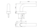 Shenzhen PAG aluminium 7 shape door handle factory direct china window handle