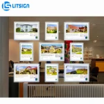 sign board advertising showcase real estate agent window display led listing panel