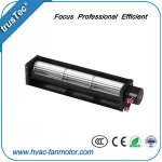 Silent tangetial cross flow fan for air conditioning