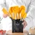 Import silicone kitchenware 11pcs cooking tools set silicone kitchen utensils sets with wooden handle from China