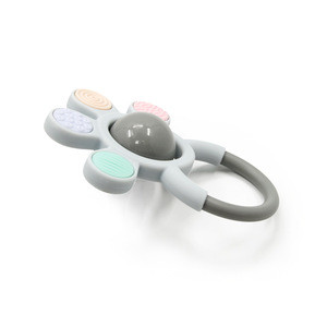 Silicone rattle with PP ringing  ball