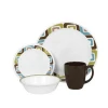 Simple and elegant style 16 pcs tableware plastic dinner set dinnerware