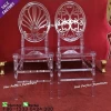 simple style clear acrylic glass stacking ghost tiffany chair for hotel banquet wedding