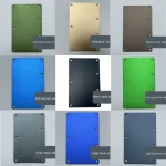 Slim Titanium Rfid Blocking Man Minimalist Card Wallet Business Card Holder Metal Front Pocket Wallet
