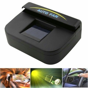 Small Portable ABS PP Auto Solar Powered Exhaust Car Window Air Ventilation Cooling Fan