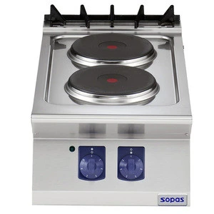soppas Commercial Cooking Range 700 series Commercial Electric Range 2 round hot plate