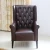 Import (SP-HC527) Modern cafe custom made brown leather hotel furniture upholstered chair from China