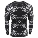 Spandex nylon long sleeve UV surfing mens t shirt rash guards