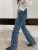 Import Spring Korean Women High Waist Wash Wide Leg Pants Retro Casual Custom Wholesale Pant Jeans from China