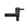 stainless steel T design long neck hose bibcock black color water tap