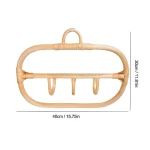 Strong Quality New Durable Material 100% Decoration Wood Eco Friendly Original Creative design rattan clothes hanger