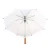 Import Strong windproof and waterproof fabric wooden handle wedding custom logo print golf white umbrella with plastic J handle from China