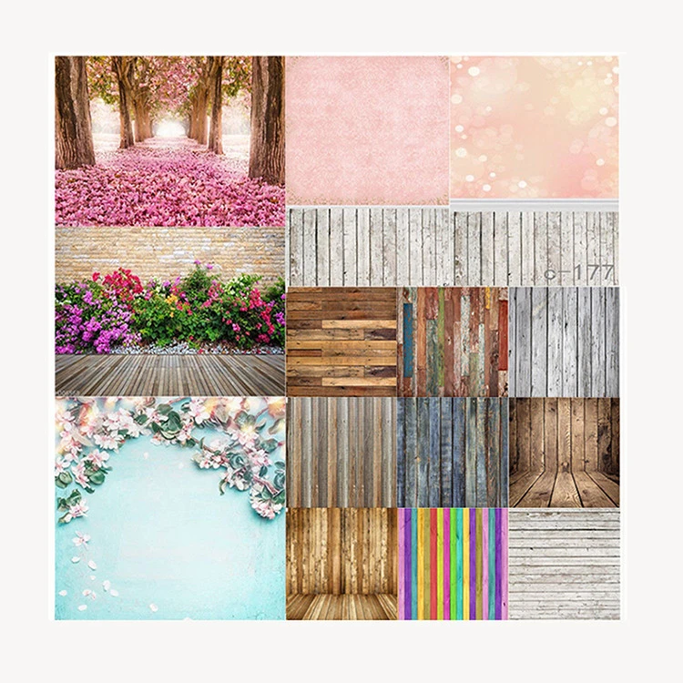 Studio Photo Wood Wall Floor Background for Parties Room Photography Backdrop