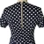 Import Summer formal short sleeve vintage polka dot print pencil career dress for office lady from China