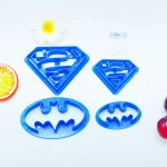 Superman Batman Inspired Plastic Cookie Cutter For Home Baking