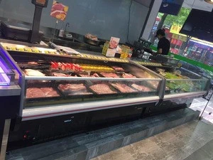supermarket good display refrigerator for fresh meat