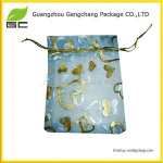 Supplied for wedding sugar packaging colorful silk organza bags