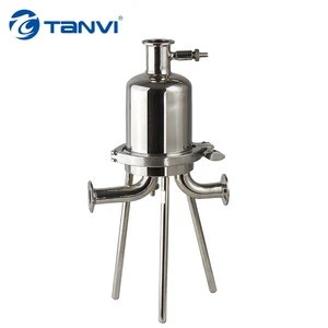 SUS304/316L Sanitary microporous T-type filter with mirror polishing