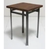 Sustainable Metal Stool Wooden Top Outdoor Decor Stool Available at Best Price from India