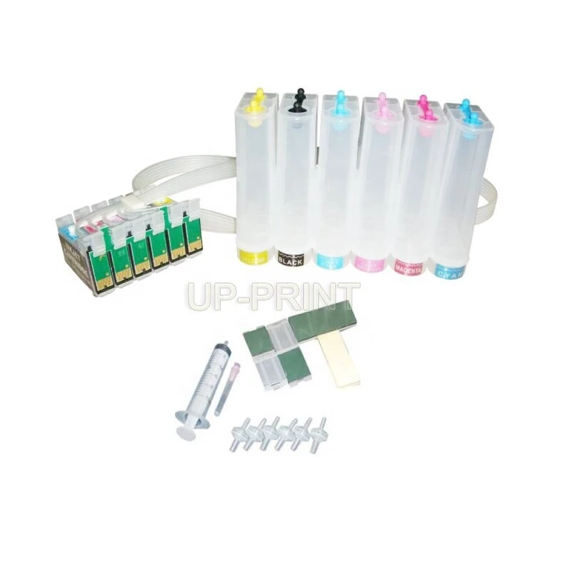 T0791 - T0796 Continuous Ink Supply System CISS Kit with Accessaries Ink Tank For EPSON 1400 1430 P50 791R Printer