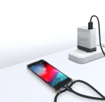 TENCHEN Patented USB Charging Crossbody Necklace Strap Phone Case Cell Phone Cover