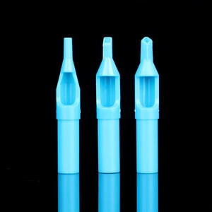 TG3126 Hot Sale Professional Tattoo Needle Supply Plastic Disposable Blue Tattoo Needle Tips