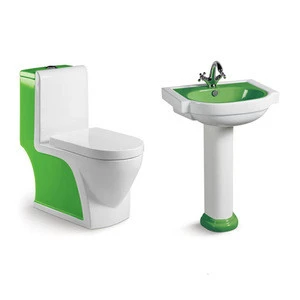 toilet closet dimensions bathroom ceramic suit_water closet manufacturer in China_S/P trap washdown toilet set