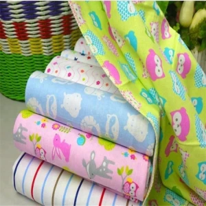 Top seller T / C  home textile china supplier full cotton flannel fabric for shirt pant baby clothes bedding