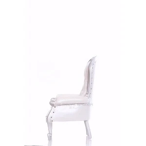 Top USA Quality Princess Throne Chair For Children in White and Silver