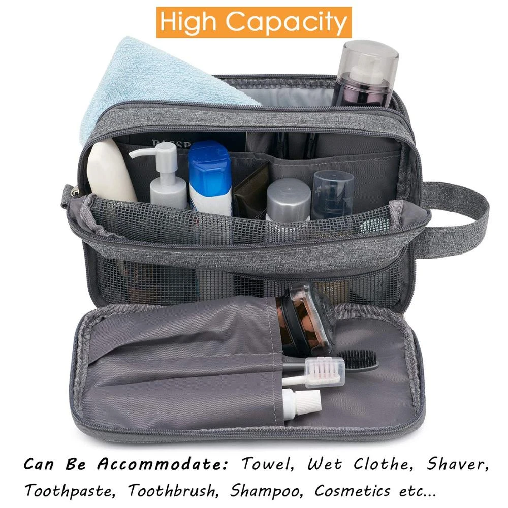Travel Toiletries Organizer Bag Washing Kit Water-Resistant Cosmetic Bag Case Organizer Pouch