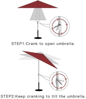 Trending Design Round Bar Holder Restaurant Umbrellas Outdoor