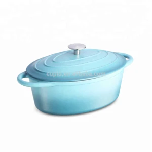 True DISA Full Range Oval Casserole Enamel Seasoning Cast Iron Dutch Oven Stew Pot Pre-Seasoned Cookware Sets
