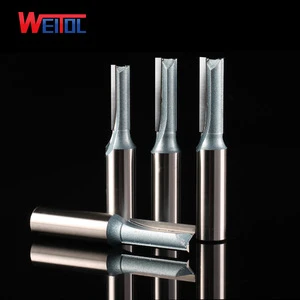Tungsten carbide wood router bit two flutes straight bit CNC milling cutter for wood