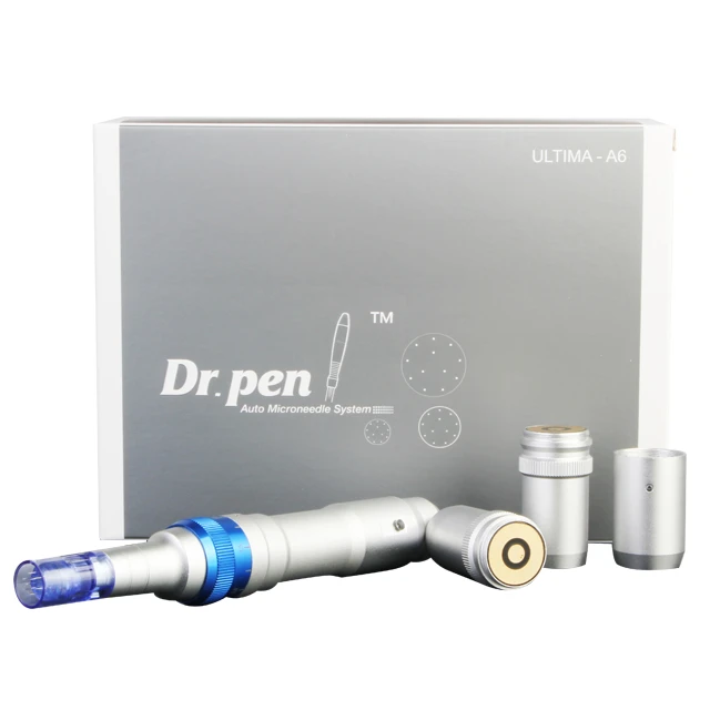 ULTIMA A6 Derma Pen Auto Microneedle System Adjustable Needle Length Electric Derma Stamp Digital permanent Make Up Device