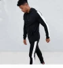 Unbranded black pullover tracksuit for men design mens two piece cotton tracksuit mens fitness apparel blank sweatsuit