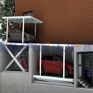 Underground Double Deck Hydraulic Scissor Car Lift for Home Garage